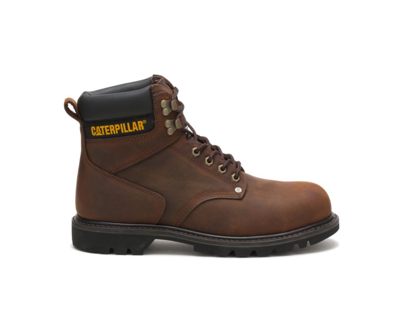 Caterpillar Second Shift Steel Toe - Mørke Brune Vernestøvler Herre - Norge ( HLVBN-3190 )